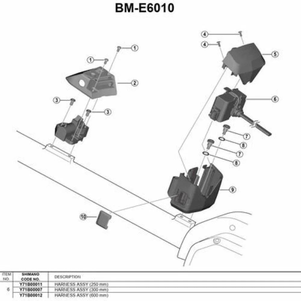Shimano Y71B0001X Steps BM-E6010 Battery Holder