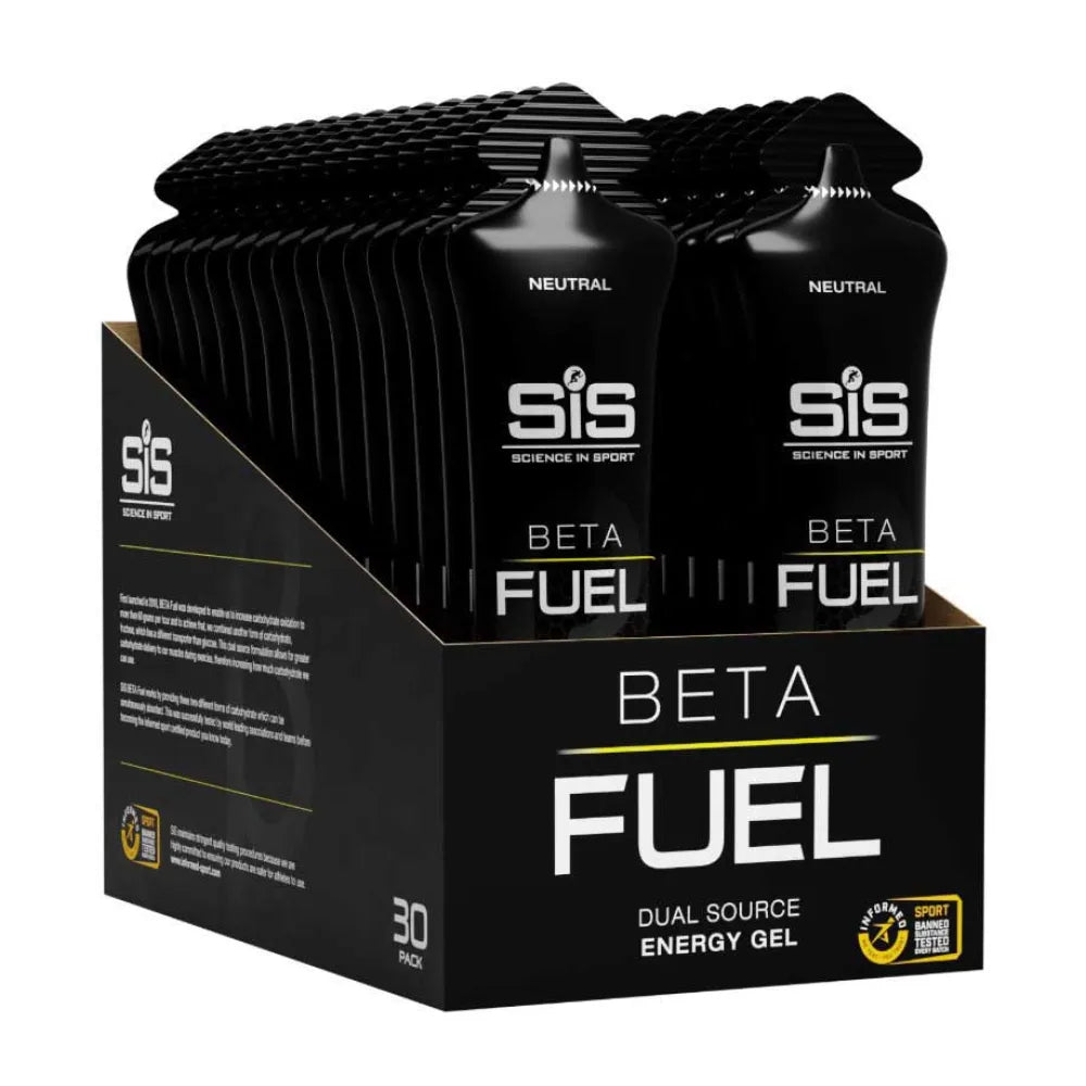 SIS Beta Fuel energy gels box neutral flavour 60ml 30 units