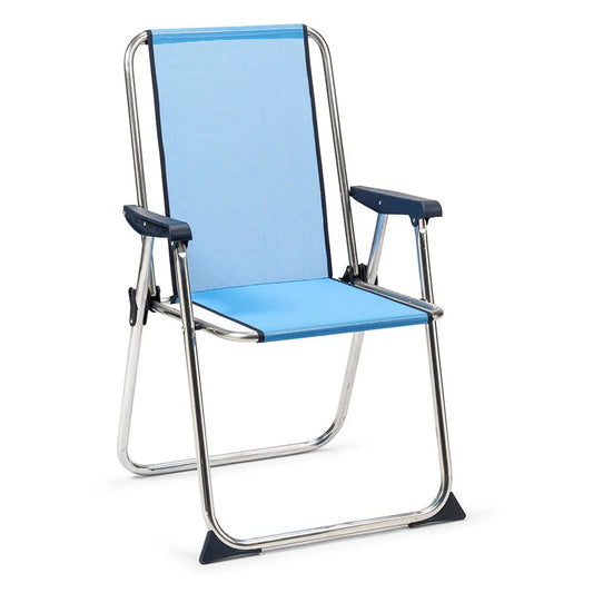 Solenny Fixed Folding Chair Aluminium 89x55x53 cm