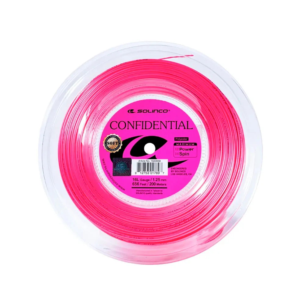Solinco Confidential 200 m tennis reel string