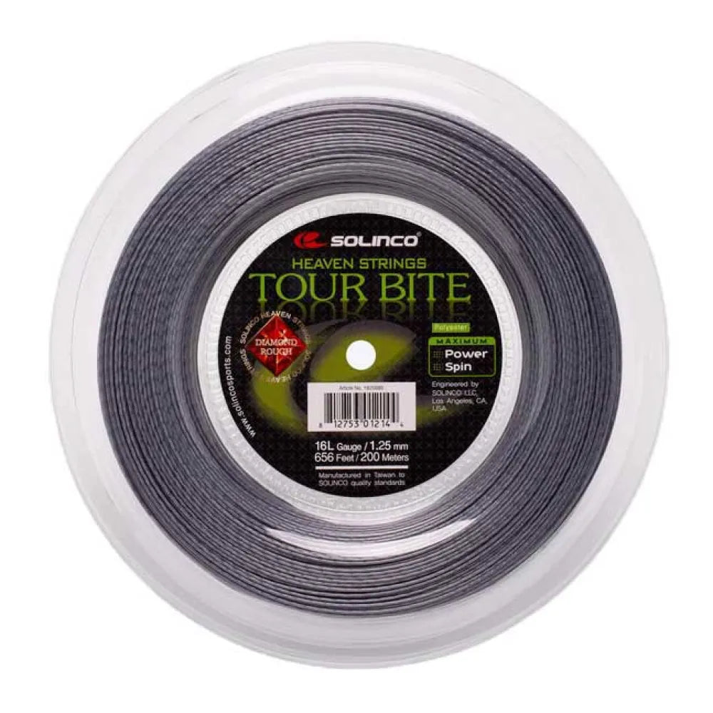 Solinco Tour bite diamond rough 200 m tennis reel string
