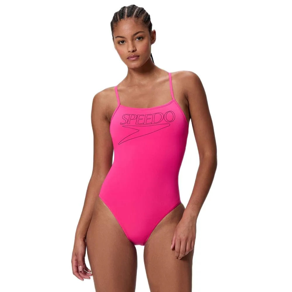 Speedo Endurance+ Logo Thin Strap swimsuit