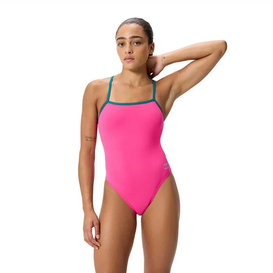 Speedo Female Placement Printed Powerback swimsuit