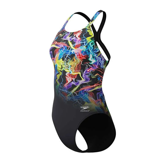 Speedo FL Placement Printed PowerBack swimsuit