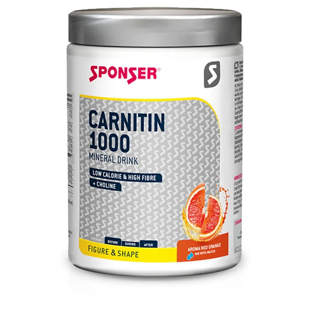 Sponser sport food Carnitin 1000 Powder Drink red orange 400g