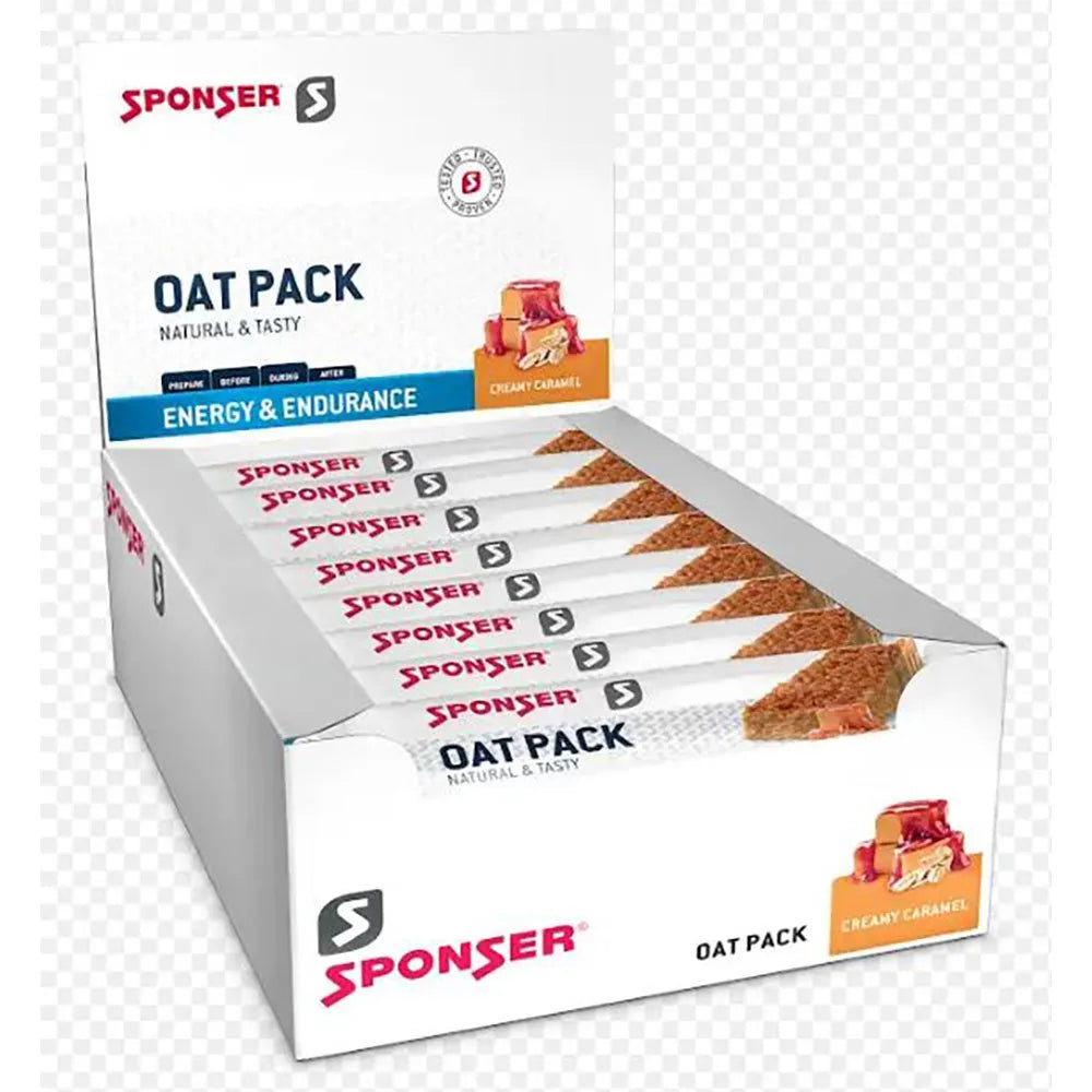 Sponser sport food Creamy Oat energy bars box caramel 50g 25 units