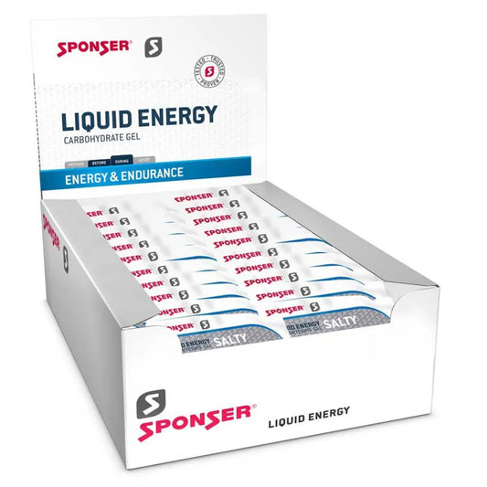 Sponser sport food Liquid energy gels box salty 35g 40 units