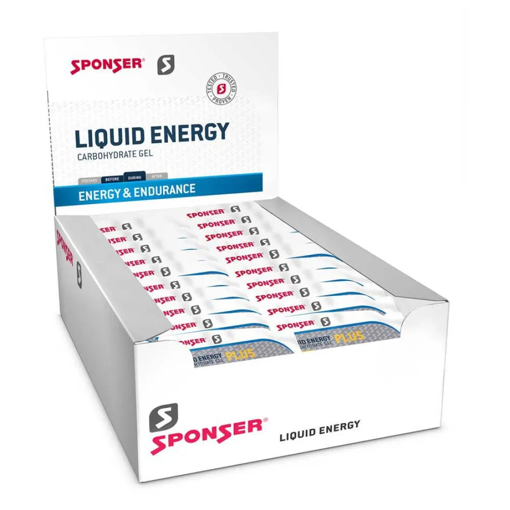 Sponser sport food Liquid Plus energy gels box 35g 40 units