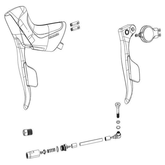 Sram Dual Command Apex Etap AXS Disc Right Brake Lever With Electronic Shifter