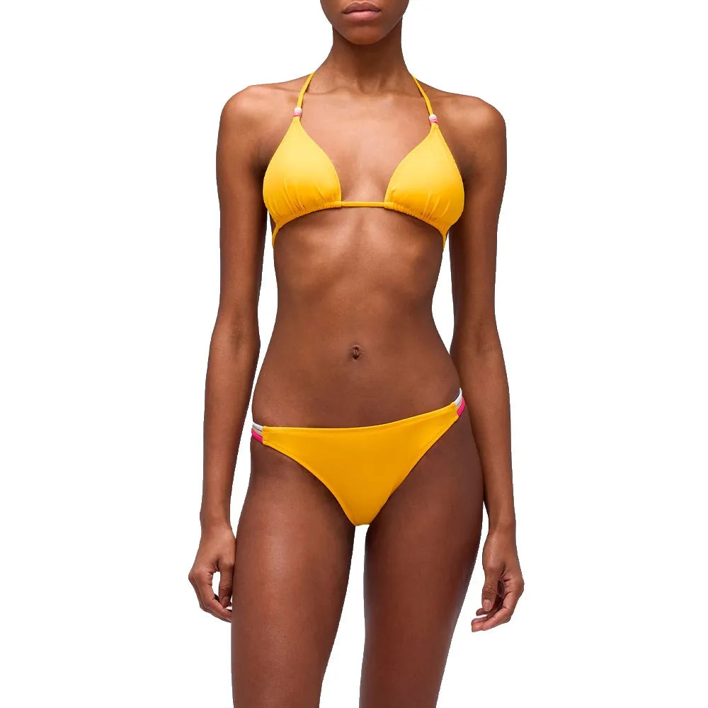 Sundek Jennifer triangle top and standard rainbow briefs bikini