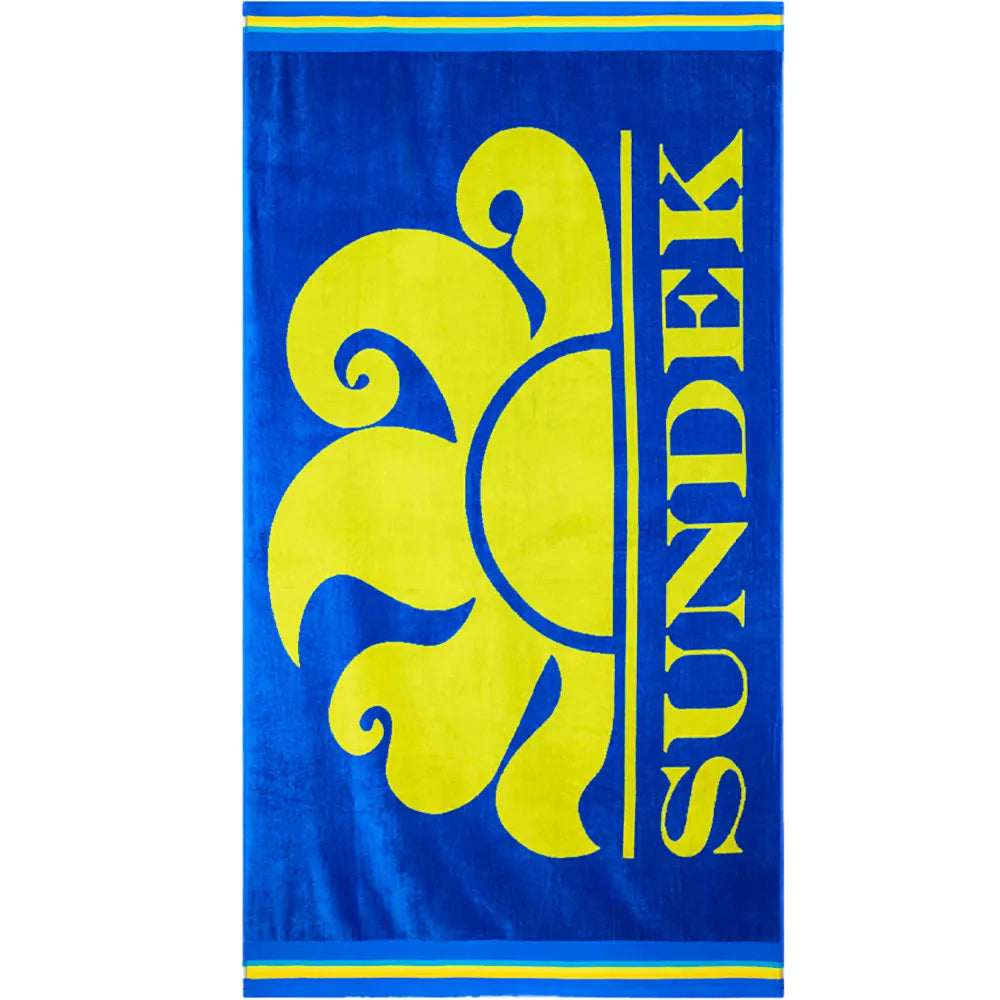 Sundek New classic jacquard beach logo towel