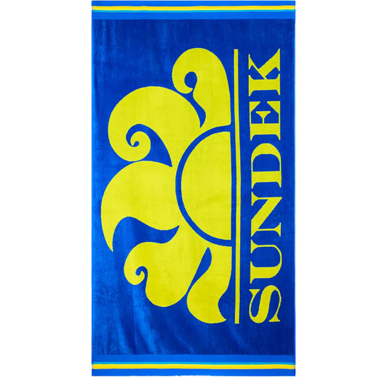 Sundek New classic jacquard beach logo towel