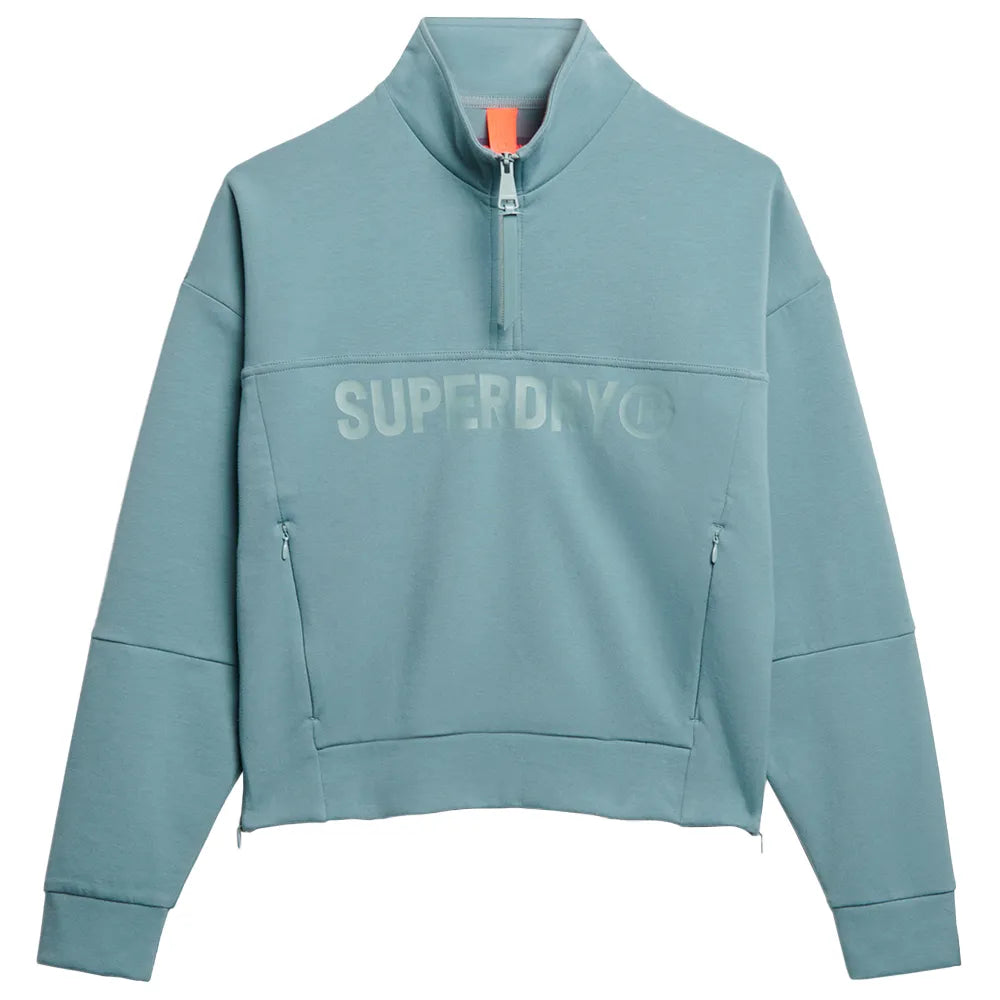 Superdry Active Tech Logo Relaxed half zip sweatshirt