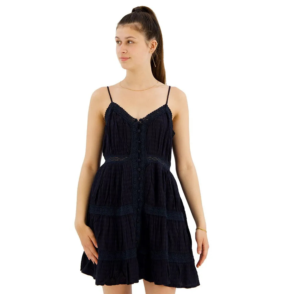 Superdry Alana Lace Trim sleeveless short dress