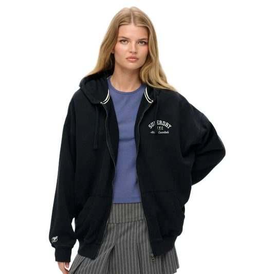 Superdry Athletic Essential Oversized full zip sweatshirt