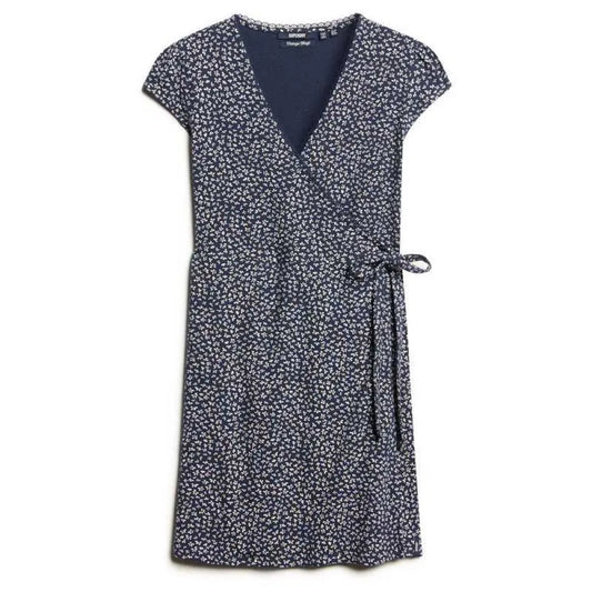 Superdry Athletic Essential Wrap short sleeve dress