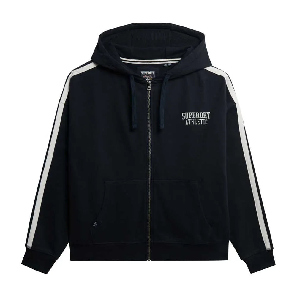 Superdry Athletic Essentials Relaxed Fit full zip sweatshirt