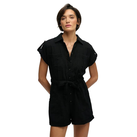 Superdry Belted Utility Playsuit short sleeve romper