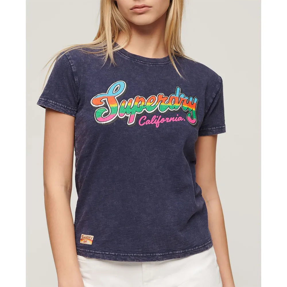Superdry Cali Sticker Fitted short sleeve T-shirt