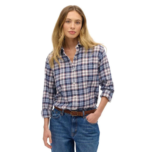 Superdry Check Flannel Boyfriend long sleeve shirt