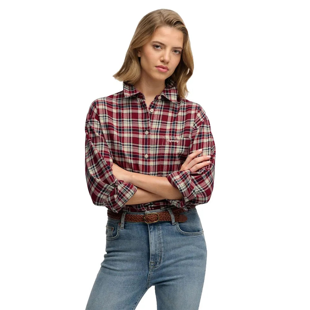 Superdry Check Flannel Relaxed long sleeve shirt