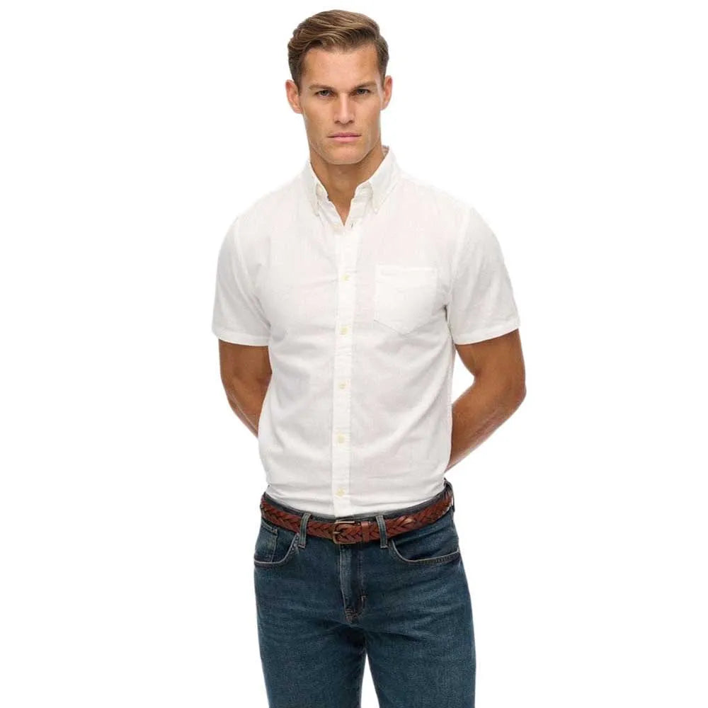 Superdry City Cotton Linen short sleeve shirt