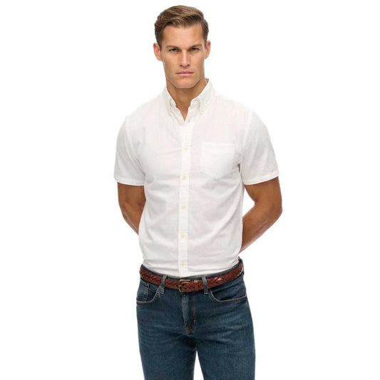Superdry City Cotton Linen short sleeve shirt