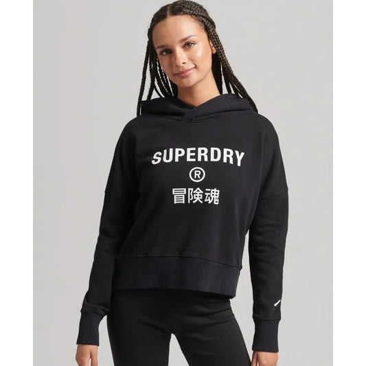 Superdry Code Core Sport Crop Box hoodie