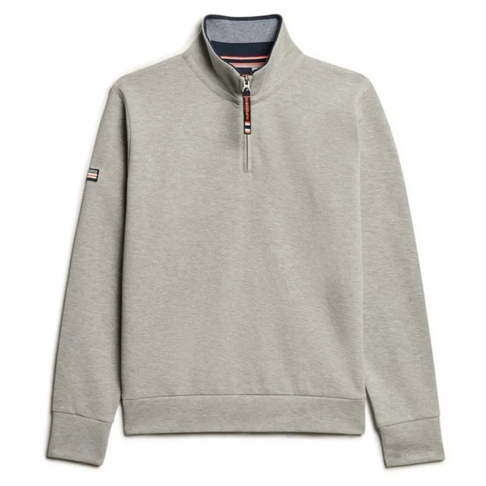 Superdry Core Pique Henley half zip sweatshirt