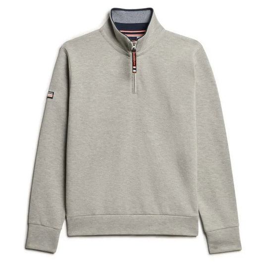 Superdry Core Pique Henley half zip sweatshirt