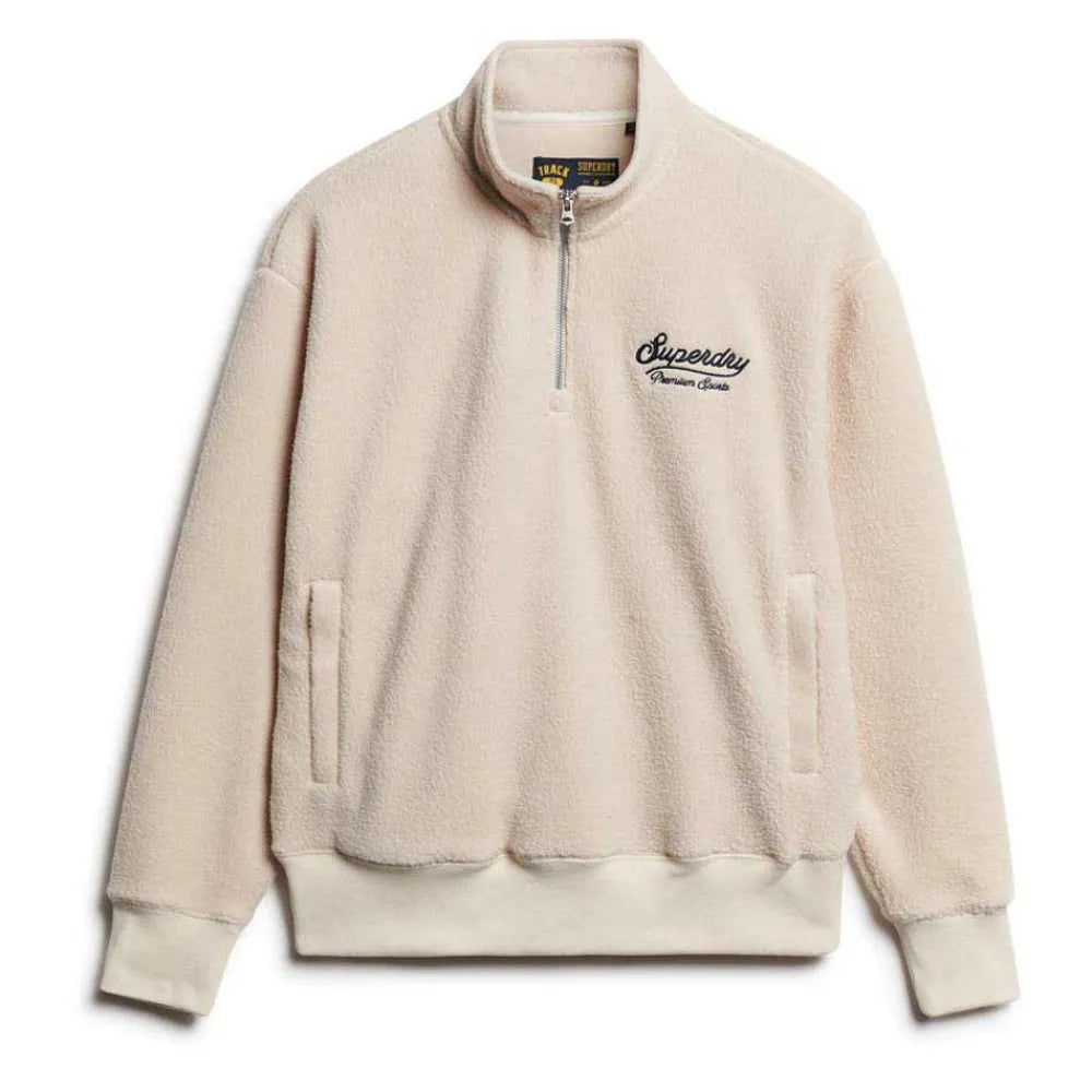 Superdry Country Club Borg half zip sweatshirt