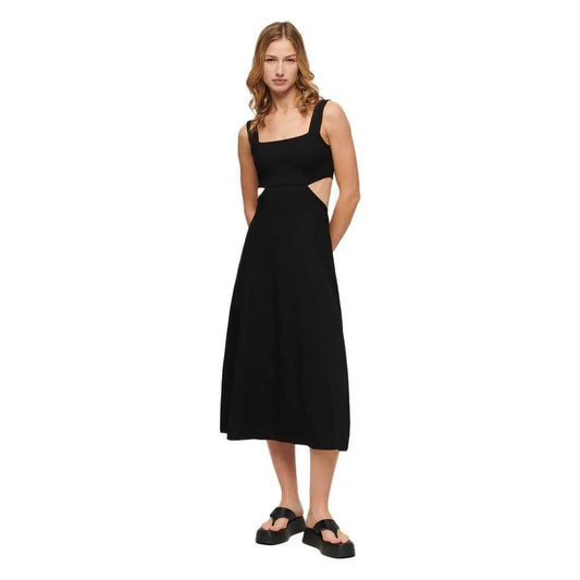 Superdry Cutout sleeveless midi dress