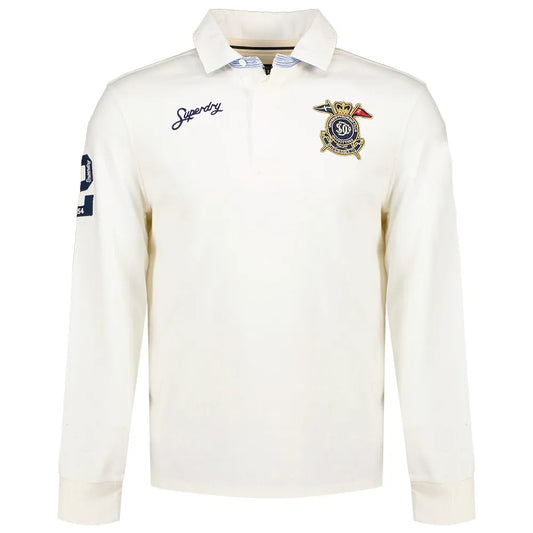 Superdry Double Emblem Rugby long sleeve polo