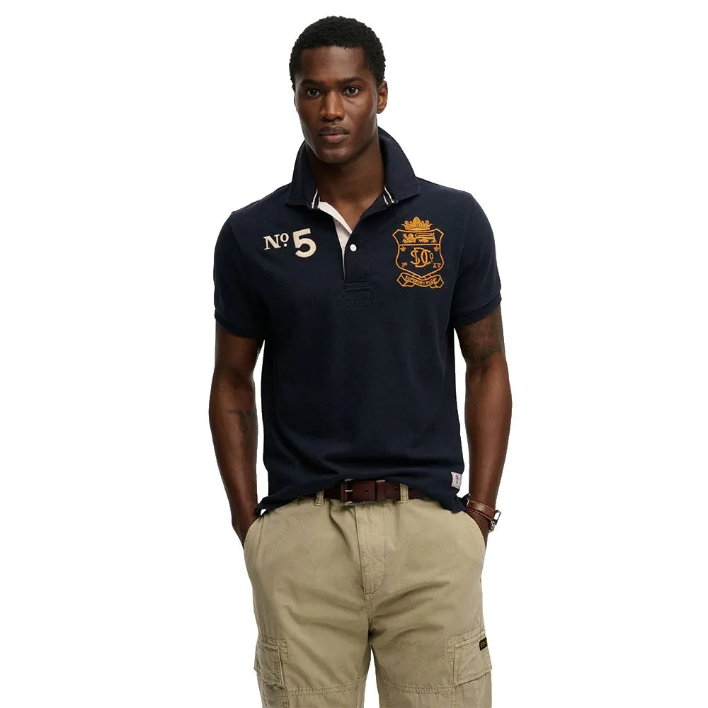 Superdry Double Emblem Rugby short sleeve polo