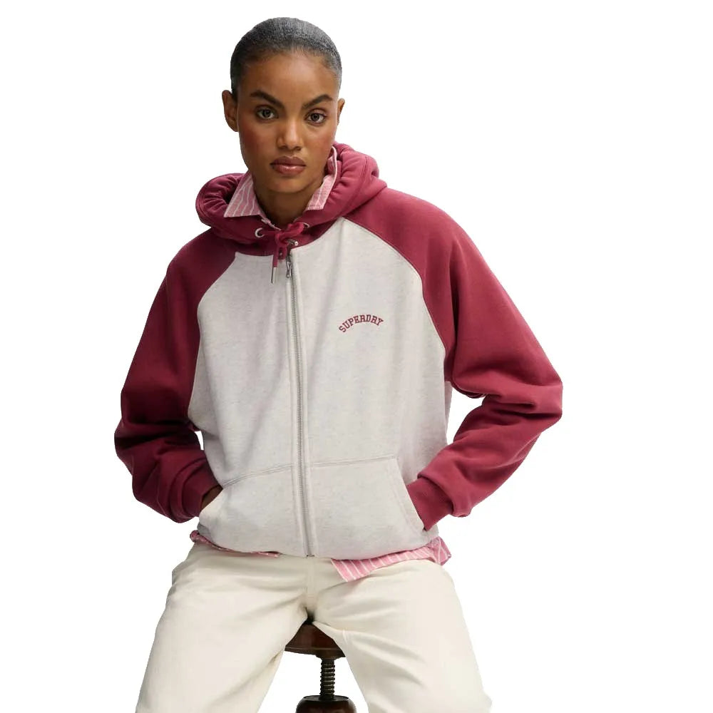 Superdry Essential Logo Oversize full zip sweatshirt