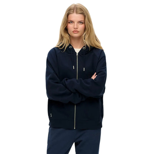 Superdry Essential Logo Oversized Raglan full zip sweatshirt