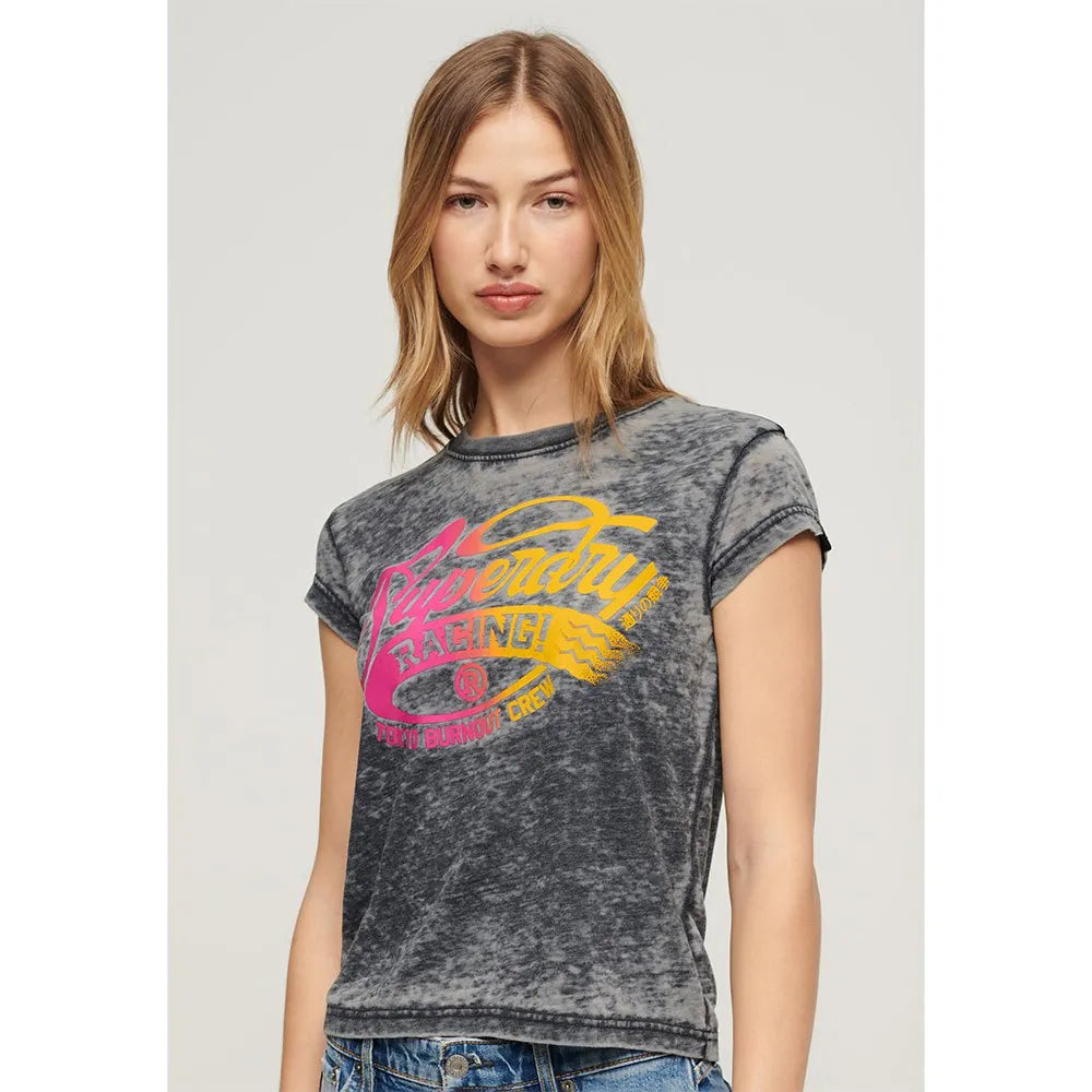 Superdry Fade Rock Graphic Cap SLV short sleeve T-shirt