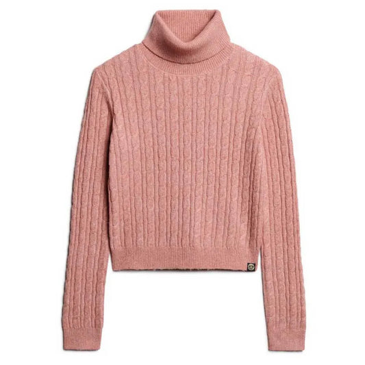 Superdry Fitted Cable high neck sweater
