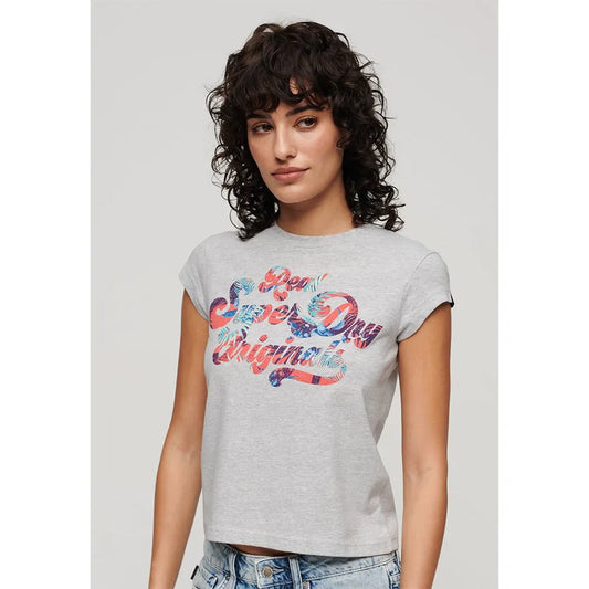 Superdry Floral Scripted short sleeve T-shirt