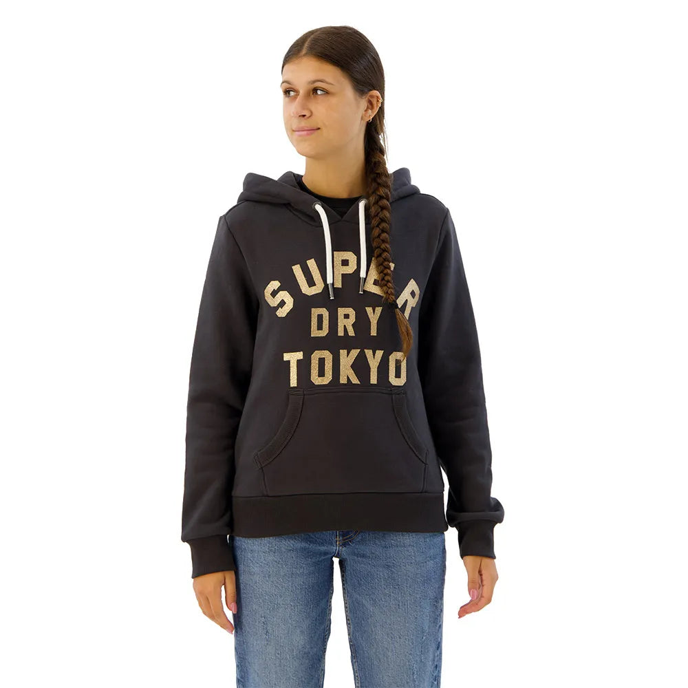 Superdry Glitter Graphic Logo hoodie
