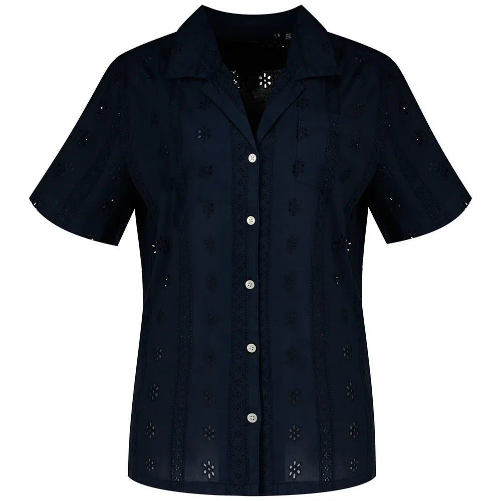 Superdry Heritage Broderie short sleeve shirt