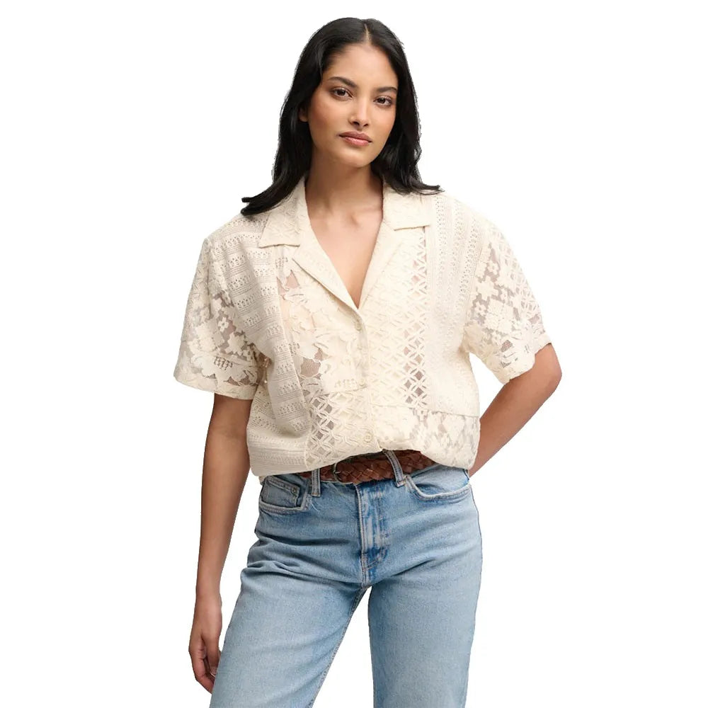 Superdry Lace Beach Resort long sleeve shirt