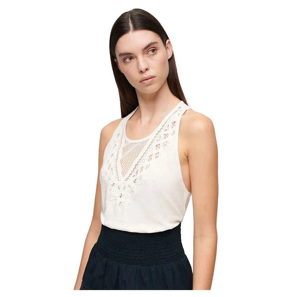 Superdry Lace sleeveless T-shirt
