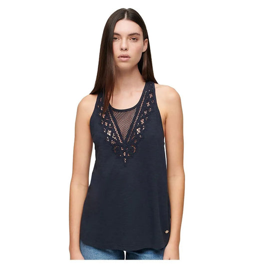 Superdry Lace sleeveless T-shirt