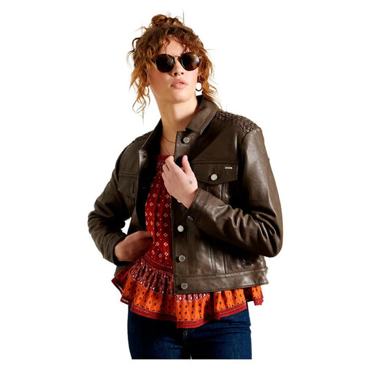 Superdry Leather Stateside jacket