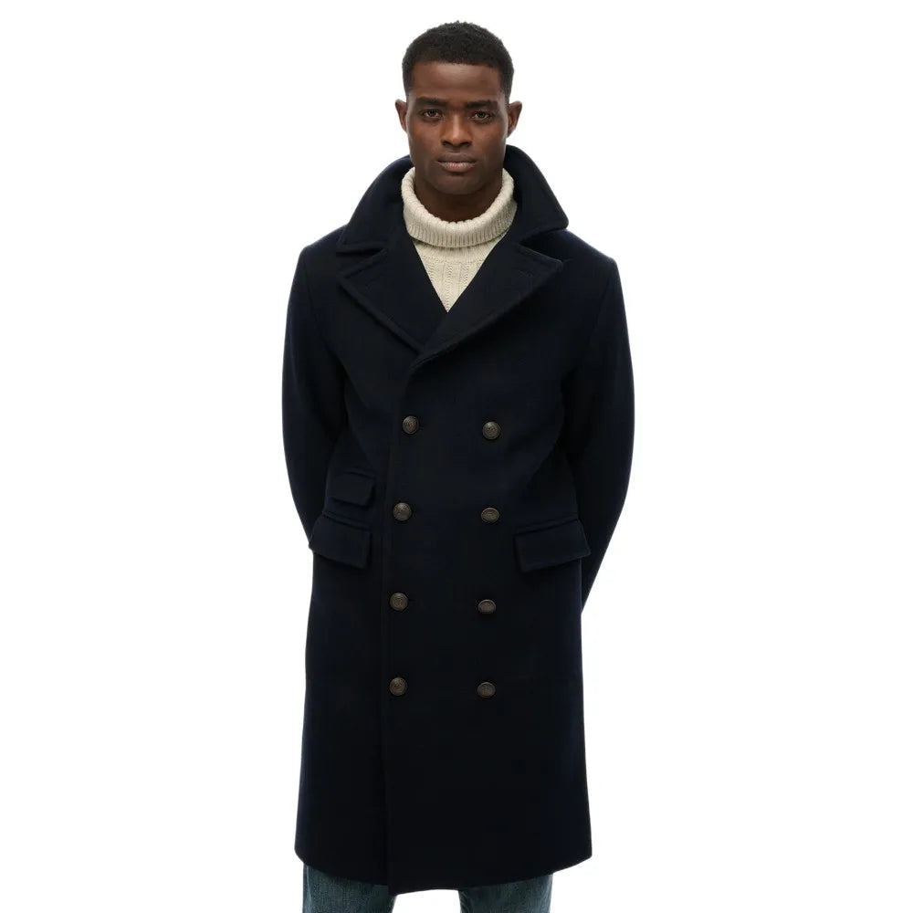 Superdry Merchant Wool Blend Long coat