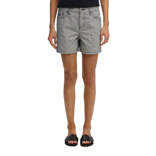 Superdry Mid Rise Stripe denim shorts
