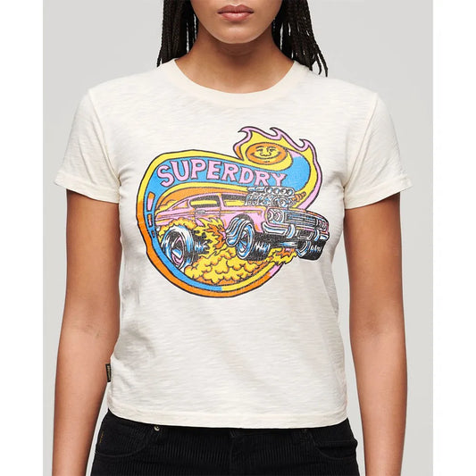 Superdry Neon Motor Graphic Fitted short sleeve T-shirt