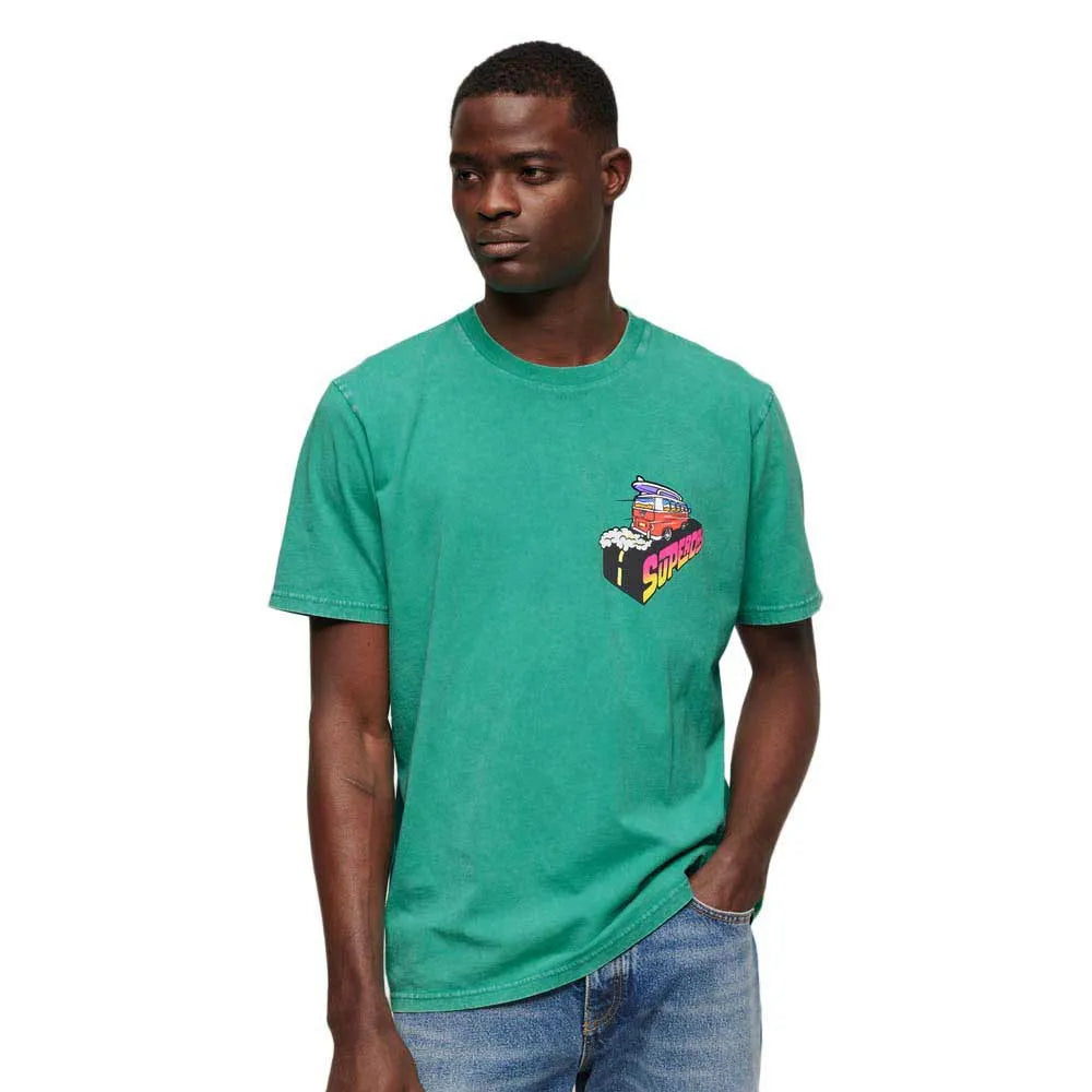 Superdry Neon Travel Chest Loose short sleeve T-shirt