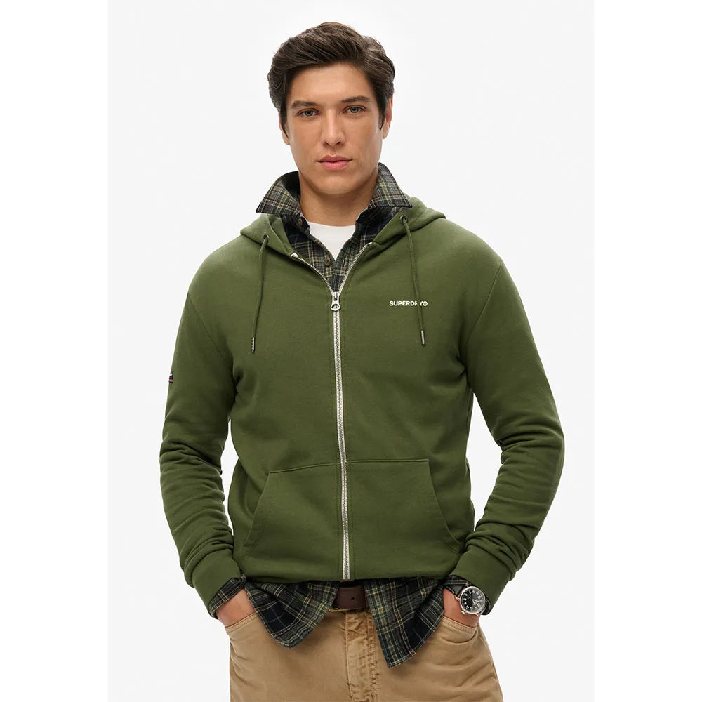 Superdry Plain full zip sweatshirt